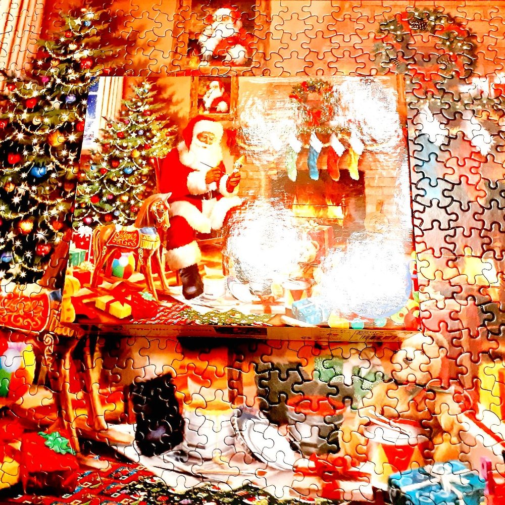 Ceaco Jigsaw Puzzle Tis The Season 550 Pieces Santa Claus Christmas Complete